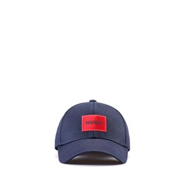 HUGO Men's Men-X 576-222 Cotton Twill Cap with Red Logo Label, Dark Blue405, Einheitsgröße