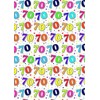 Special Age 70 Gift Wrapping Paper 1 Sheet & Matching