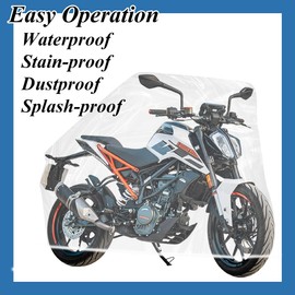 GSYUWIH 4 Pcs Bicycle Cover Waterproof Outdoor,Waterproof Bicycle Cover for Indoor Outdoor,Disposable Transparent Bike Covers,Suitable for Bicycles Mountain Bikes Electric Scooters Motorcycles(M)