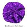 Cadoline Ladies Multicolor Elastic Sequin Polyester Flapper Hat 23cm Diameter,