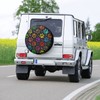 Dog Paw Print Spare Tire Cover Universal Fit for Jeep