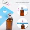 ZEJIA 10ml Roller Bottles for Essential Oils, 4 Pack Glass