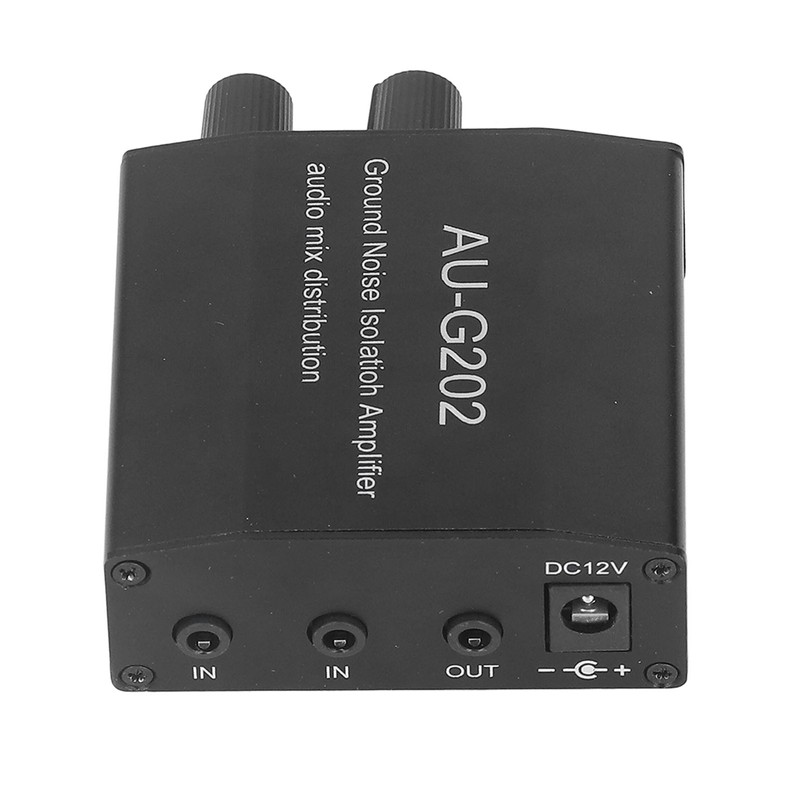Stereo Music Signal Preamplifier 2 In 2 Out Audio Mix
