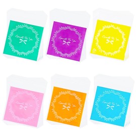 Jagrove Valentine Cellophane Bags, 100PCS 4X4 Inch Self Adhesive Clear Cookie Bags Cello Candy Gift Treat Bags for Valentine’s Day Bakery Gift Packing