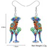DUOWEI Cute Acrylic Parrot Earrings Macaws Dangle Jewelry for Women