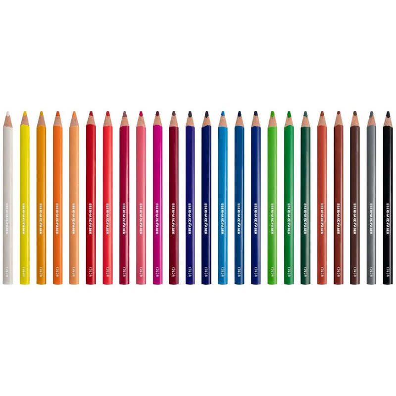 Eberhard Faber Colori 511425 Colouring Pencils Set, 24 Jumbo Colouring