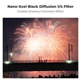 K&F Concept 43mm Black Diffusion 1/4 Filter Mist Cinematic Effect Filter with 28 Layer Nano Coating for Video/Vlog/Portrait Photography (Nano-X Series)