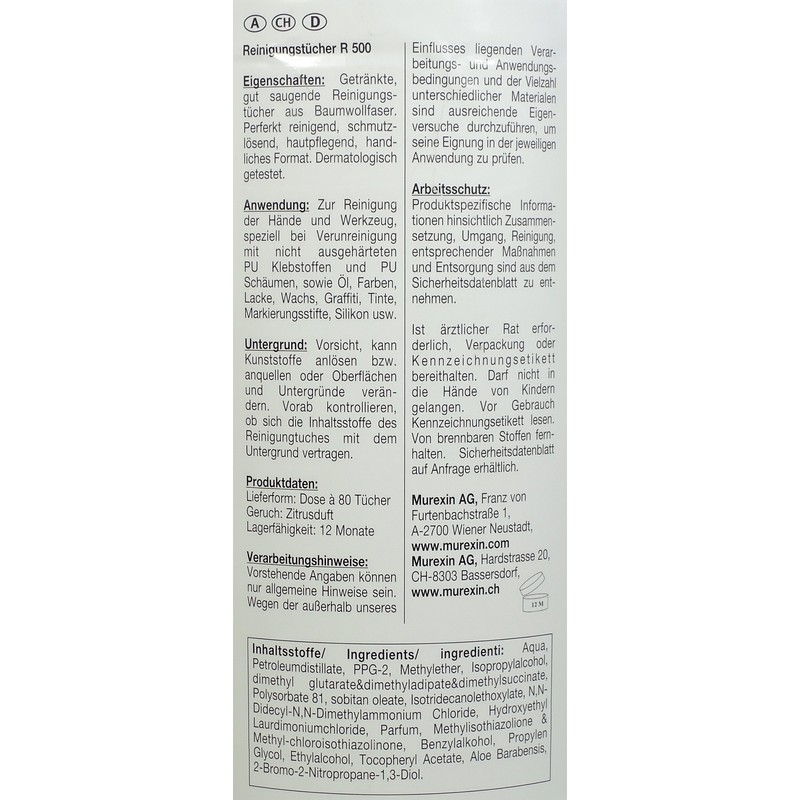 Murexin Cleaning cloths R 500