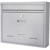 BARSKA CB13252 Locking Wall Mount Mailbox, Grey, Medium, 3.6" x
