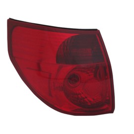 Replacement for Toyota Sienna 2006-2010 XLE, Limited, LE, CE Mini Passenger; CE Mini Cargo Van Halogen Tail Light Outer Assembly With Bulb, Left/Driver Side, CAPA Compliant, 81560-AE020, TO2804102