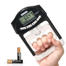 Handeful Probador de Fuerza de Agarre, Dinamómetro Digital para Medir la Mano Medidor de Auto Captura Electrónica de la Fuerza del Dedo Antebrazo 90 K