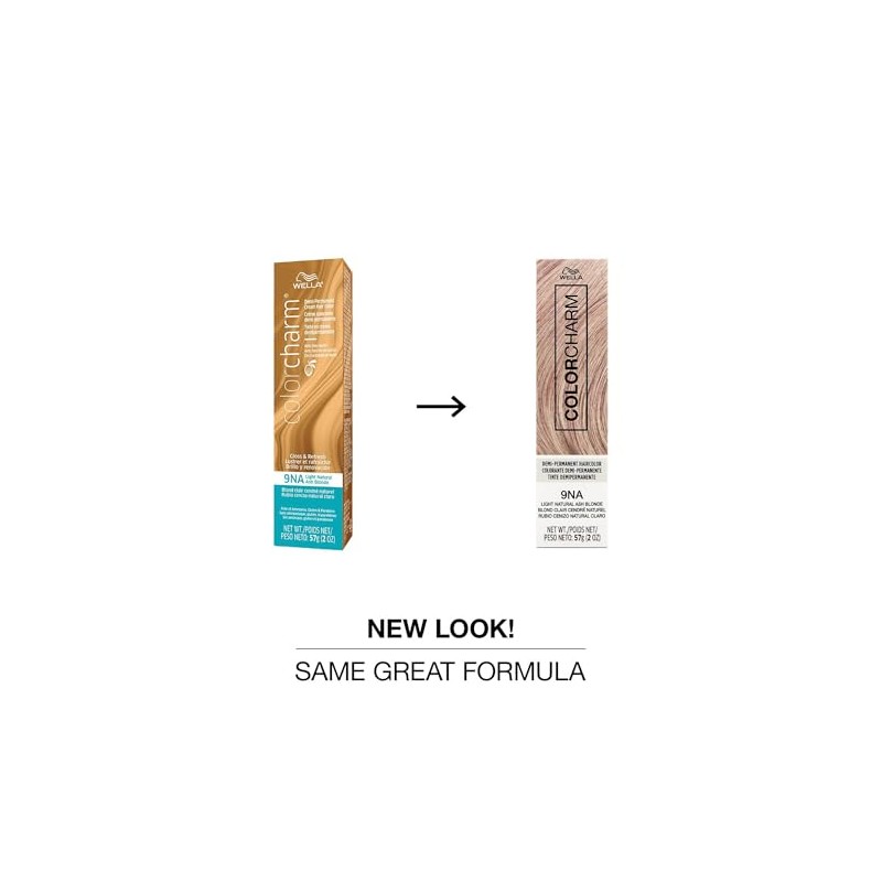Wella colorcharm Demi-Permanent 9NA rubio ceniza natural claro 2 onzas