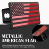 2 Inch Trailer Hitch Cover with American Flag, Heavy Metal