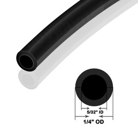 Joywayus 1/4" OD 557Ft Black Pneumatic Tubing Pipe PU Air Hose 170 Meter for Fluid Transfer or Air Line