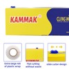 KAMMAK Plastic Wrap with Slide Cutter - 12 Inch Food