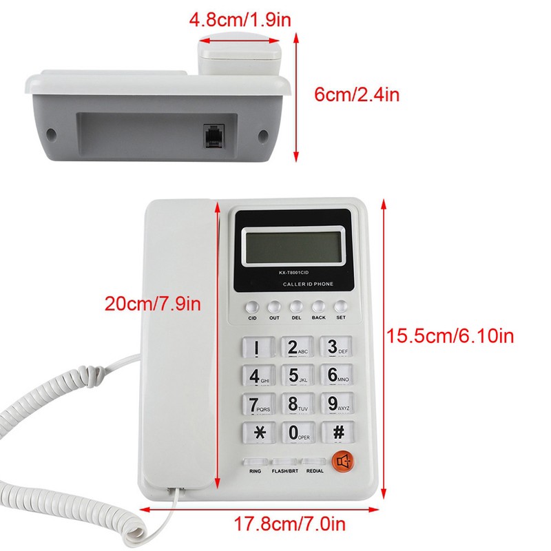 Home Hotel Wired Corded Desktop Telephone Office Landline Telephone