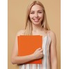 SUNEE Folders with Pockets (25 Pack, Orange), 2 Pocket Folders