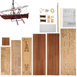 GAWEGM Wooden Ship Model Kit -1:32 Scale Whaling Ship Boat Model Building DIY Assembly Model