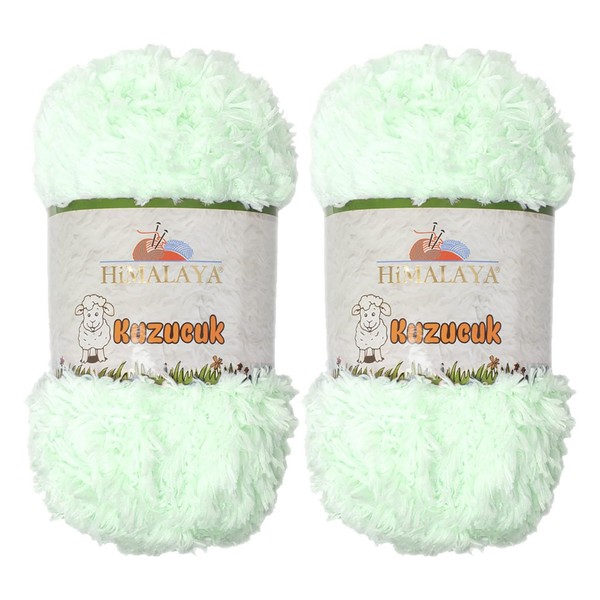 Himalaya Kuzucuk 2 Pack of Super Bulky Faux Fur Yarn