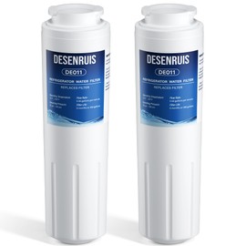 UKF8001 Water Filter Replacement Compatible with Filter 4, EDR4RXD1, 4396395, UKF8001AXX, UKF8001AXX-200, UKF8001AXX-750, PURICLEAN II, Reduces 99% Chromium, Lead, PFOA and PFOS, 2 Pack, By DESENRUIS