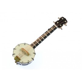 Miniblings Banjo Brooch Pin Badge Button Badge Blues Guitar Wood + Box