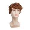 Orange Short Curly Wig for Men Ginger Natural Fluffy Side