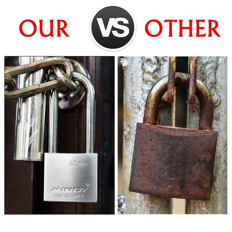 70mm Long Shackle Padlocks for Outdoor Use All Weather Resistant,