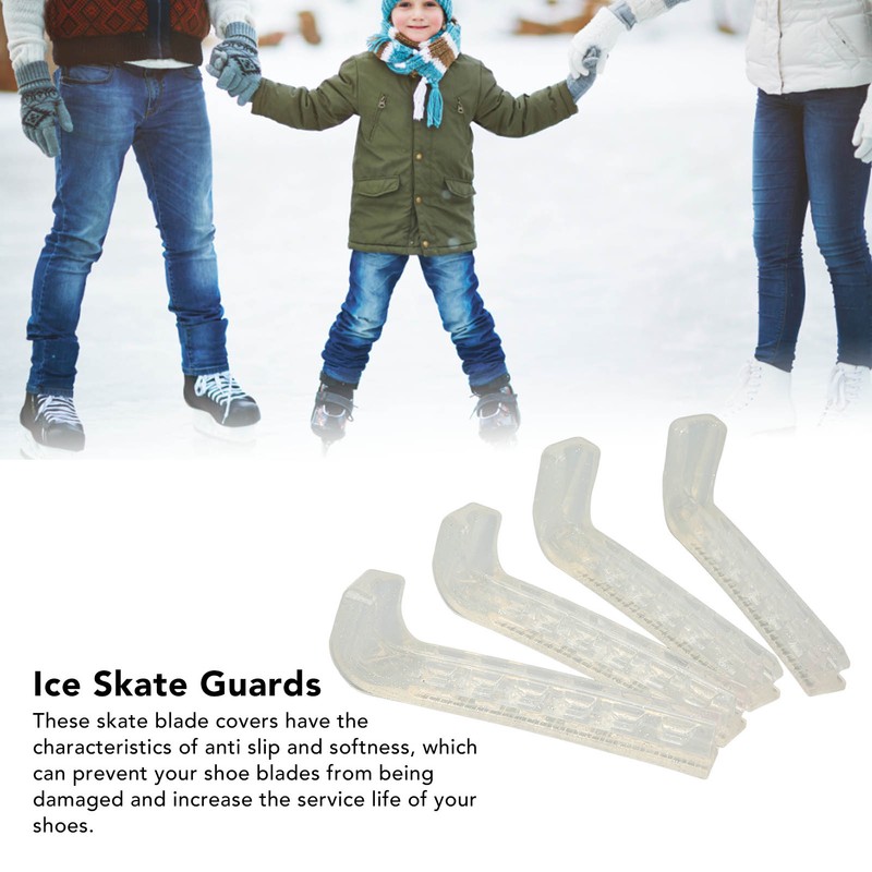 2 Pairs Skate Guards Portable Ice Skate Blade Covers Adjustable