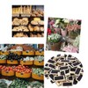 RXKFIGX 50 Pieces Mini Blackboard Clips Mini Wooden Blackboard Small