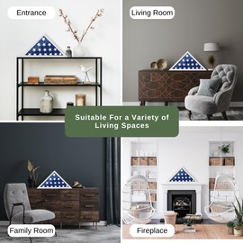 ILOT Flag Case for American Veteran Burial Flag Solid Wood Military Flag Display Case Funeral Flag Flag Shadow Boxes to Fit a Folded 5'x9.5' American Flag with Polished Plexiglass (White)