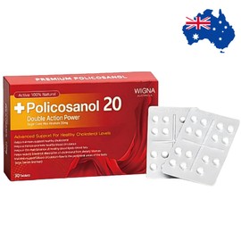 Australian Duty Free Shop Wigna Policosanol Double Action Power 20mg, 2 units, 30 tablets / 호주면세점 위그나 폴리코사놀 더블액션파워 20mg, 2개, 30정