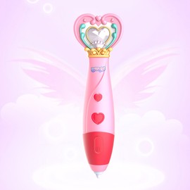 3D Printing Pen Cartoon Usb Electronic Puzzle Educational Pen Toy Set for Boys Girls Kids Red