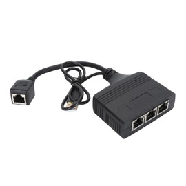 Ethernet Splitter 1 to 3, 1000Mbps Network Splitter, RJ45 Network Adapter for Cat8/7/6/5/5e Cables