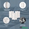 EAI White Door Hinges | 4 Inch / 102mm White