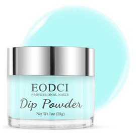 1 oz/28 g Dipping Powder Nails Set, eodci Dip Powder Nail Starter Kit, Light Blue Dipping Powder, Acrylic Nail Powder, Glitter Powder for Nails Art, Manicure, DIY Salon