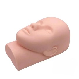 Silicone Mannequin Head, Professional Mannequin Head for Eyelash Extensions Practice, Makeup Practice Head, Cosmetology Mannequin Head for Make Up