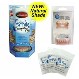 Instant Smile Comfort Flex Natural + Lower Veneers + 3 Pks Impression Beads
