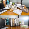 RHONZHAO 2 Set Desk Organizers, Metal Desk Magazine File Holder