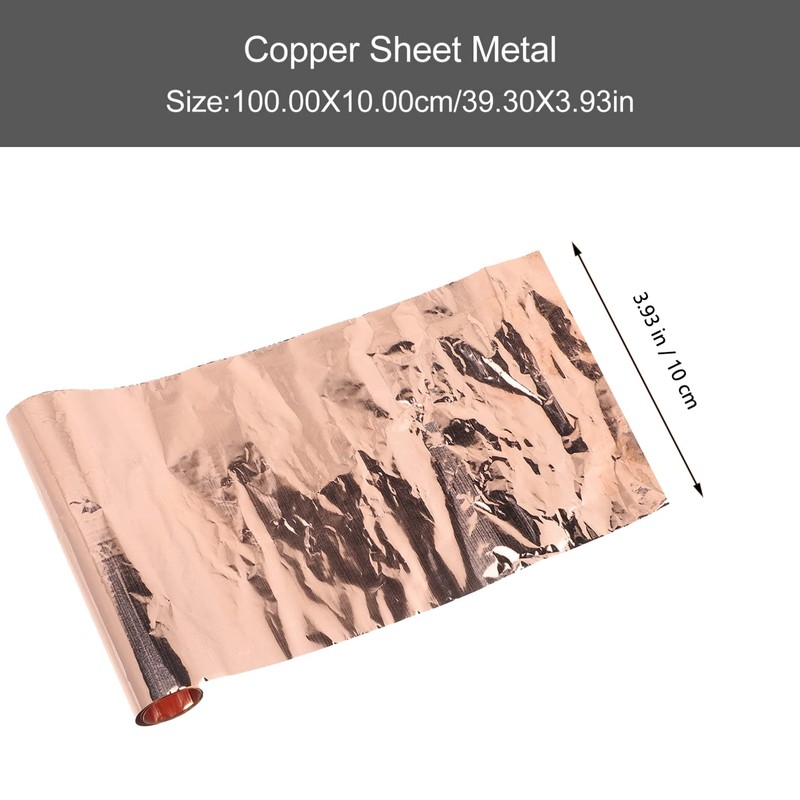 iplusmile High-purity 0.01mm Copper Sheet Metal Smooth Craft Foil Plate