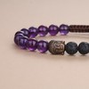coai Lava Lucky Bracelet with Buddha Head, lava stone amethyst,