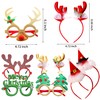 JeVenis Christmas Party Costume Decorations Christmas Glitter Party Glasses Fleece