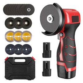 Angle Grinder Tool, 28000RPM Mini Cordless Angle Grinder, 16.8V Power Angle Grinder with Tool-Free Guard, for Metal Wood Cutting, Grinding, Polishing