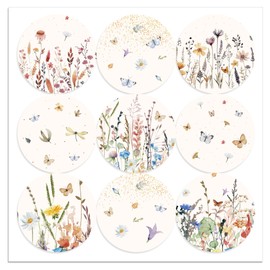 12 Packs Tractor Bags with Stickers, 12cmx8cmx22cm Gift Bags for Kids or Adults in Birthday party, Weddings, Events or Shopping (flowers)