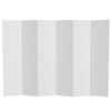 6 ft. Tall White Temporary Cardboard Folding Screen - 6