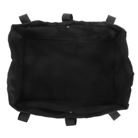 Healeved Seat Walker Storage Bag Large Capacity Hanging Organizer for Rollators and Wheelchairs Black Tote for Essentials and Daily Needs