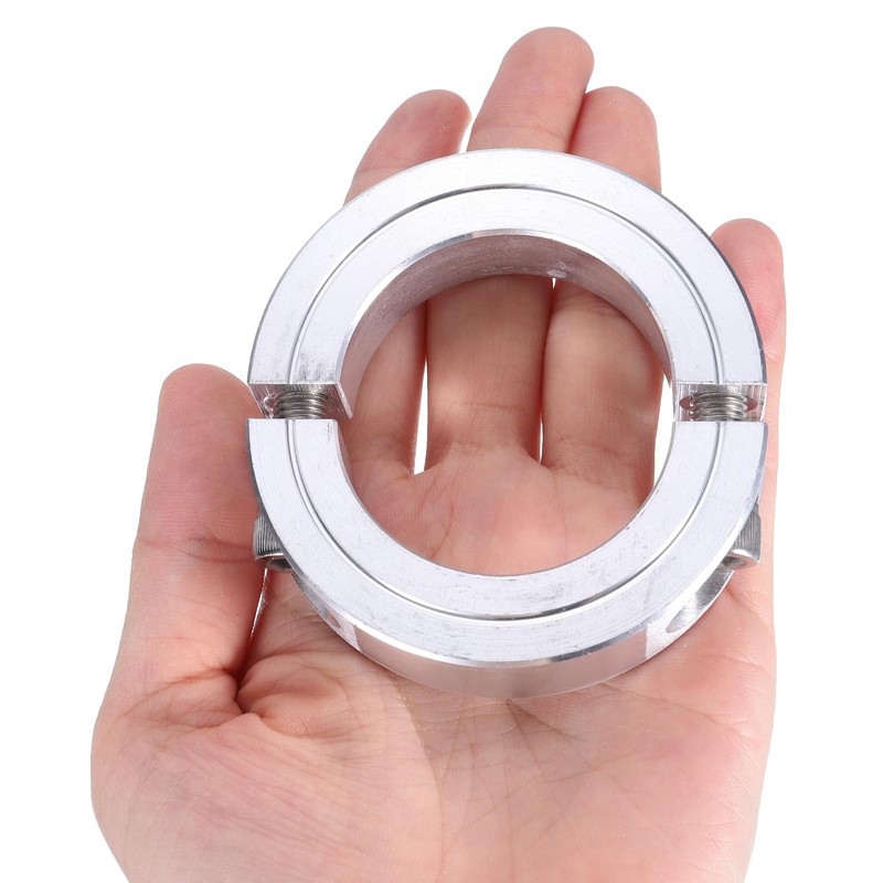 sourcing map Double Split Clamp-On Shaft Collar for 1-3/4" Shaft,