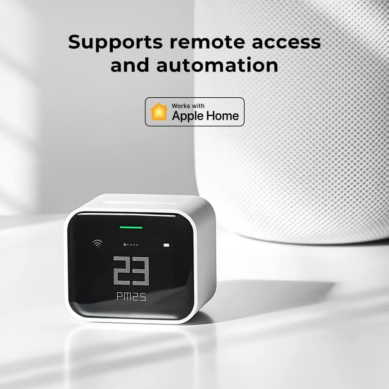 qingping Air Quality Monitor, Compatible with Apple HomeKit, Wi-Fi Connection,