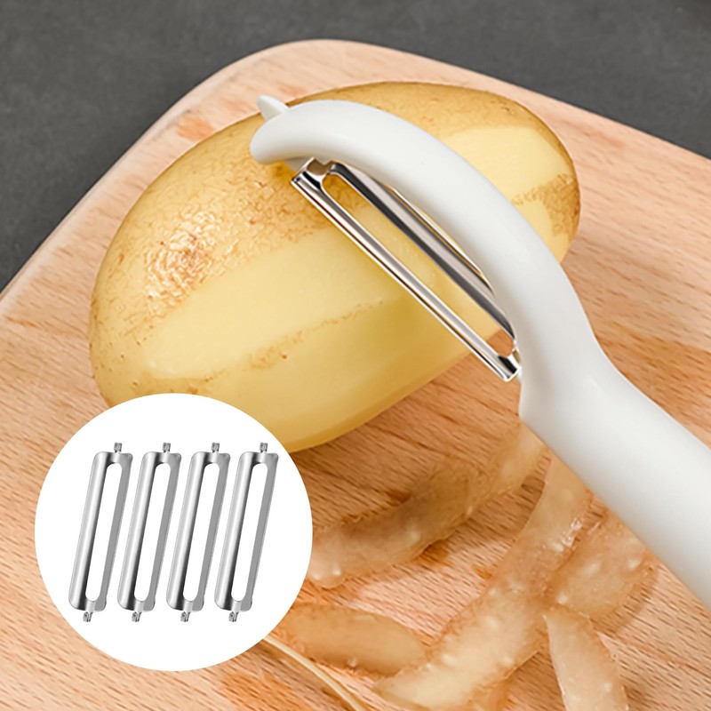 Pack of 4 Peeler, Replacement Blade for SchäLef, Replacement Blades