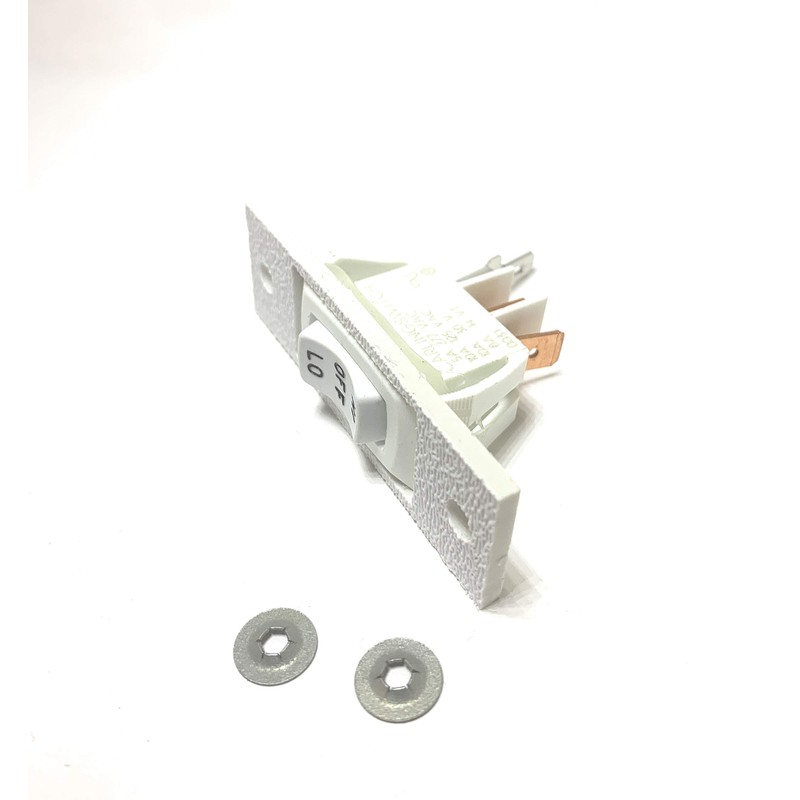 JGD8130ADS20 Replacement White 3 Wire (HI OFF LOW) Fan Switch