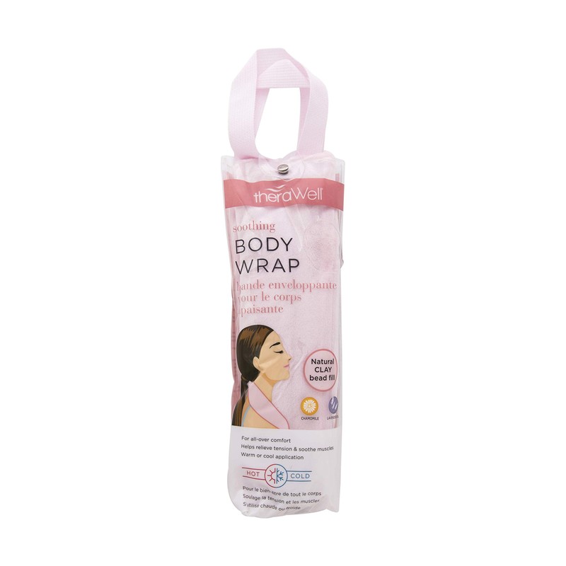 Therawell Warming Clay Bead Body Wrap Heating Pad, Lavender &